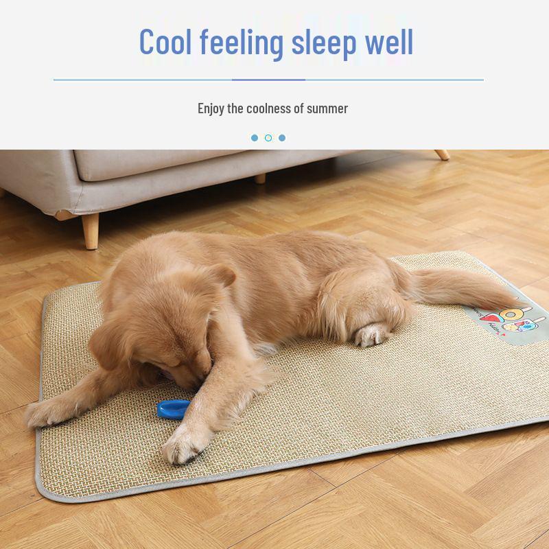 Extra Large Breathable Rattan Pet Bed for Cats and Dogs