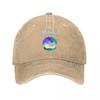 Alaska The Last Frontier Men Women Baseball Caps Funny Northern Light Distressed Washed Hat Vintage Outdoor All Seasons Snapback