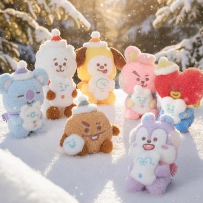 BT21 Snowman Plush Doll – Official Character Toy