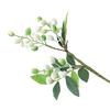 Fake Berry Plant Anti-fading Decorative Realistic Looking Beautiful Living Room 3-fork Artificial Bean Branch Flower for Household