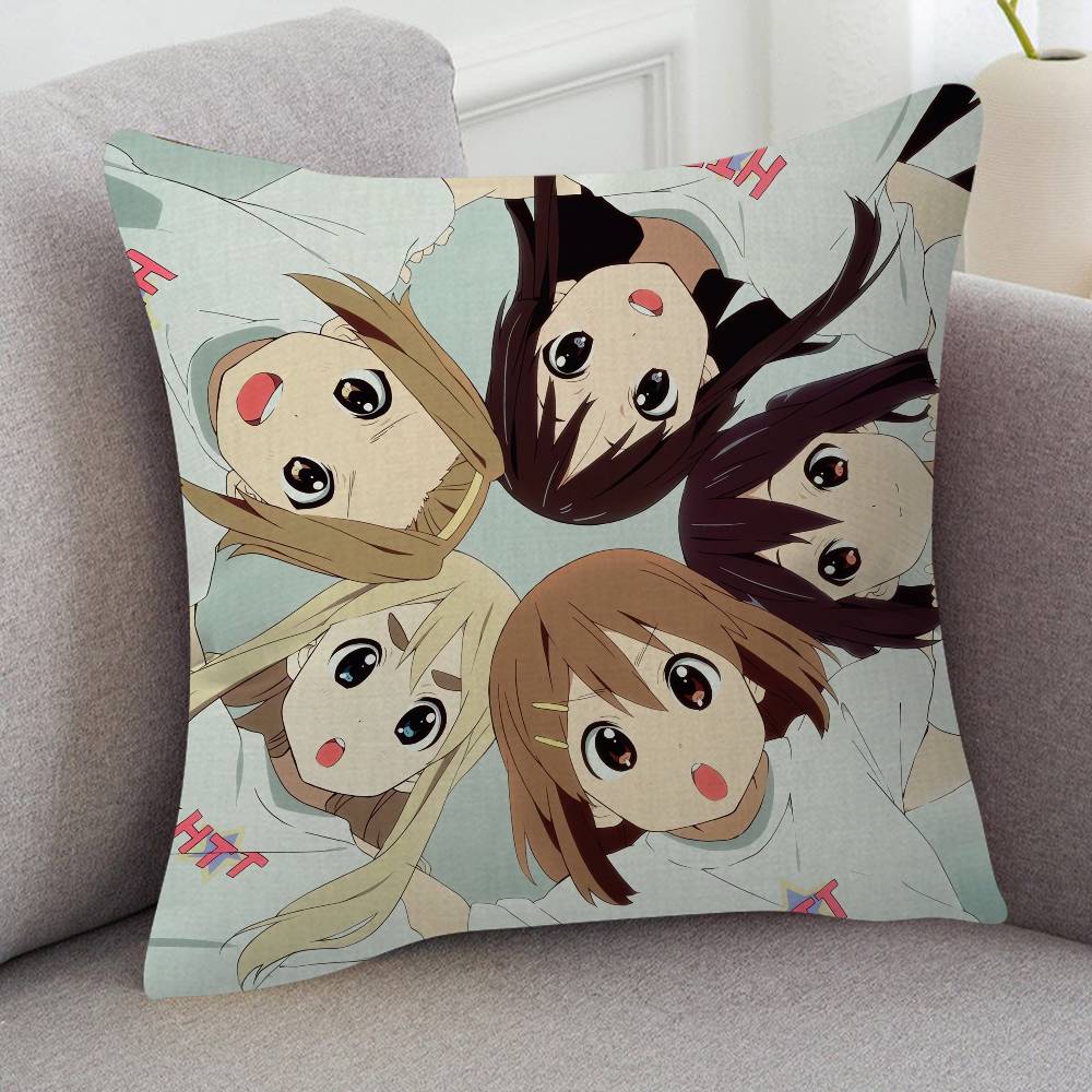Anime KON Cartoon Series Square Pillowcase Soft Waist Sofa Cushion Cover Bedroom Room Pillowcase