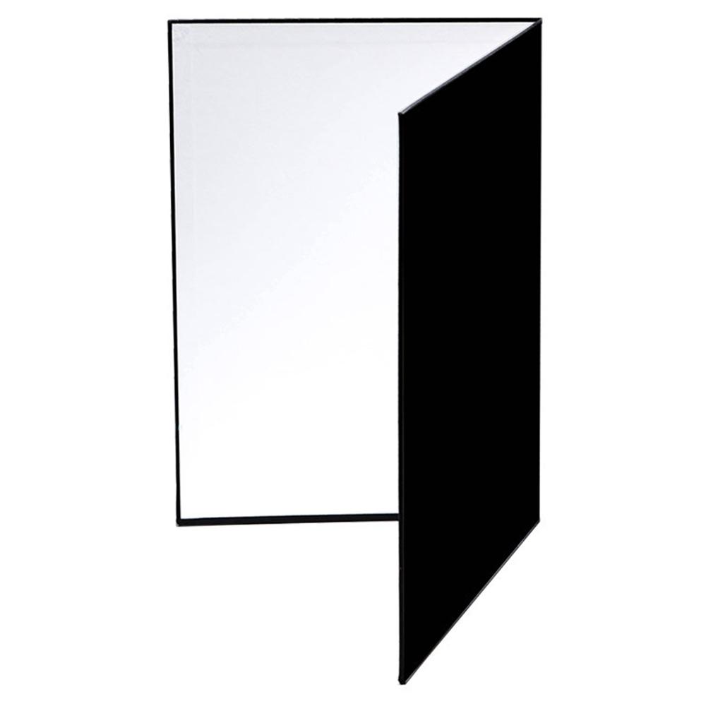 

3 in 1 Light Reflector Photography Cardboard Studio Folding Light Diffuser Board for Still Life Product and Food Photo Shooting,A3 Size Black/White/Silver