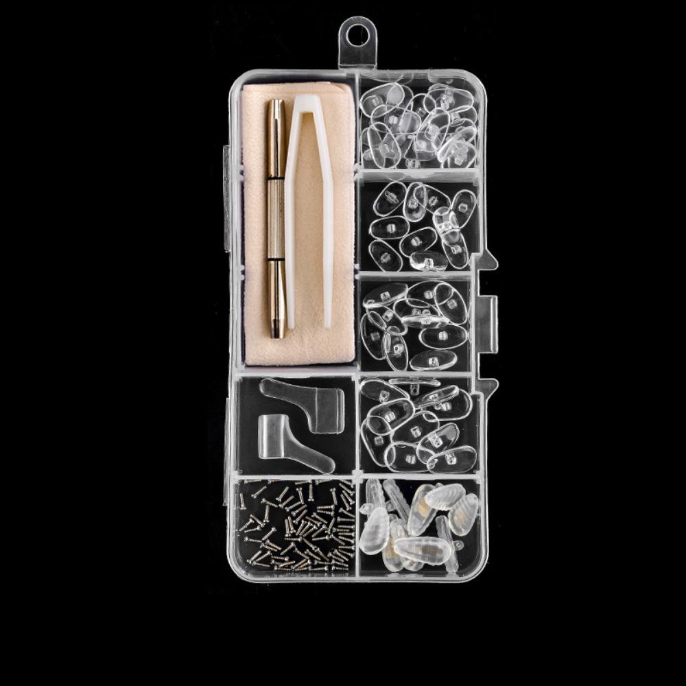Silicone Precision Screw Sets Replaceable Nose Pads Repair Kit Glasses Repair Tools  Sunglasses