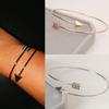 Punk Open Adjustable Arrow Cuff Bracelets for Women Simple Gothic Wrist Bow Heart Feather Bangles Gift Jewelry