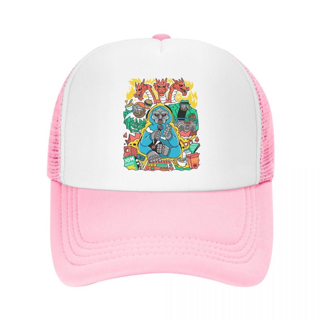 Mf Doom Friends Trucker Hat for Unisex WoUnisex Personalized Adjustable Adult Doom Slayer Game Baseball Cap Outdoor Snapback Caps