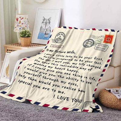 Blanket Can Be Printed On Both Sides Flannel Blanket Air Conditioning Blanket Envelope Stamp