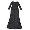 European & American Rhinestone Long Sleeve One-Shoulder Women's Dress
