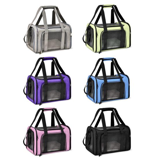 Yousheng Měkký přepravní box pro kočky Skládací cestovní přepravka pro mazlíčky Síťovaná taška na přenášení štěňat s ramenním popruhem pro kočky Malé psy