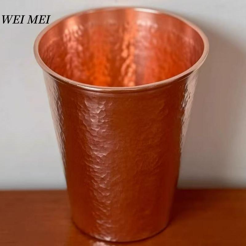 Vintage Copper Mug,310ml Breakfast Coffee Cup,Handcrafted Hammer Texture Friends and Colleagues' Gifts Beer Tea Cup Tableware