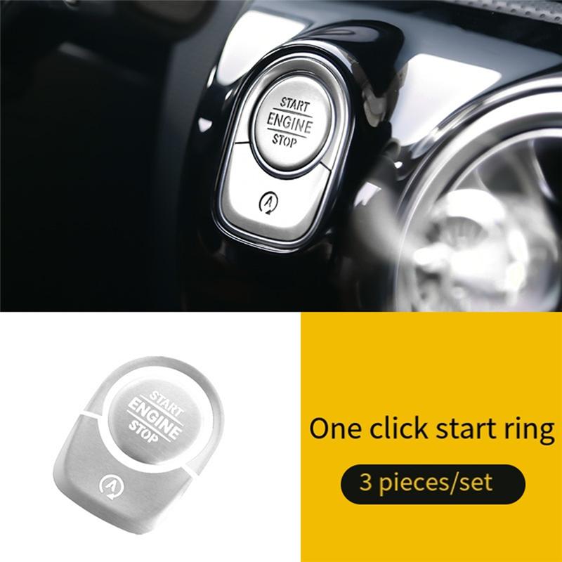 Engine Start Stop Switch Button Sticker One-Touch Ignition Switch Sticker For Mercedes-Benz W177 AB Class GLB A180-M53K