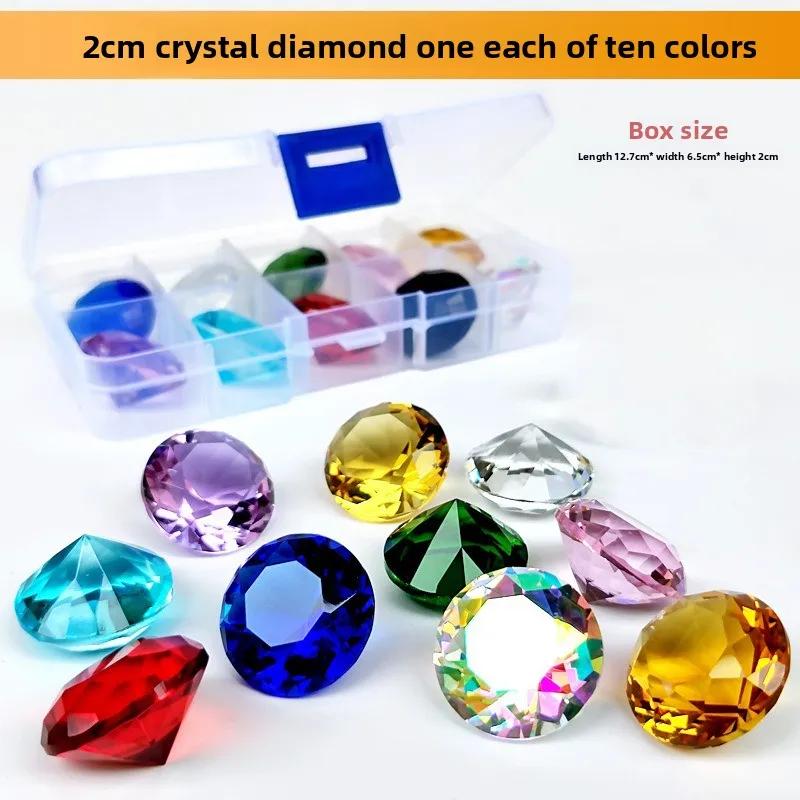 

10 шт. Пресс-папье с хрустальными бриллиантами K9 Crystal 3D Лазерные Свадебные Настольные Украшения Центр Стола на День Рождения Подарок Своими Руками