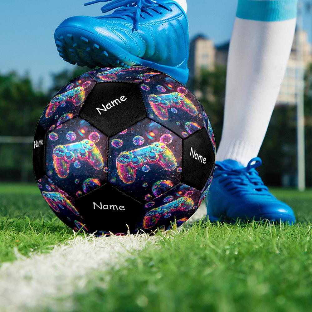 Custom Name Game Controller Theme Size 5 Soccer Ball, Suitable for Both Indoor and Outdoor Matches, a Gift Suitable for Everyone.