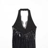 2025 Fashion Sequin Halter Neck Dress for Women - European and American Style