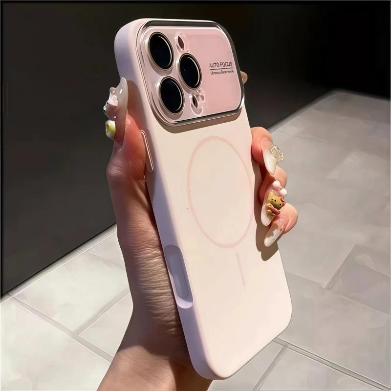 For iPhone 17 Air Pro Max Luxury Liquid Magsafe Magnetic Silicone Frame Phone Case For iPhone 14 15 16 17 Lens Protective Cover