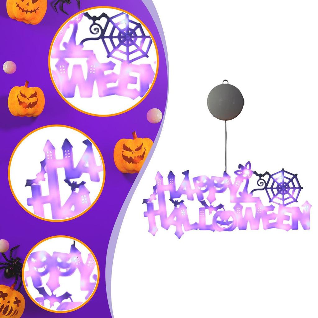 Happy Halloween Neon Sign LED Sign Creative Sunproof Door Home Yard Room Patio