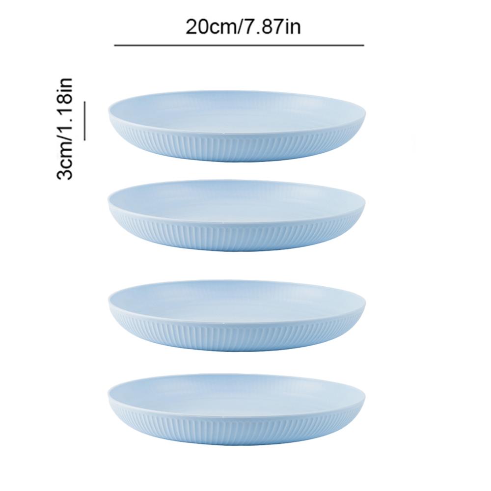 4/16Pcs Wheat Straw Tableware Set Eco Friendly Unbreakable Dinnerware Kitchen Cutlery Kids Dishes Eating Cutlery Camping