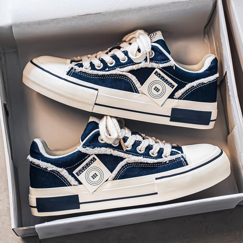 

2025 -New Women Platform Red Canvas Sneakers Chunky Sole -Breathable Height Increase All-Year Student- Thick Sole -Sports Shoes* 39 чорний