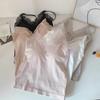 Seamless Lace Trim Camisole with Built In Bra Slim Fit for Summer Style