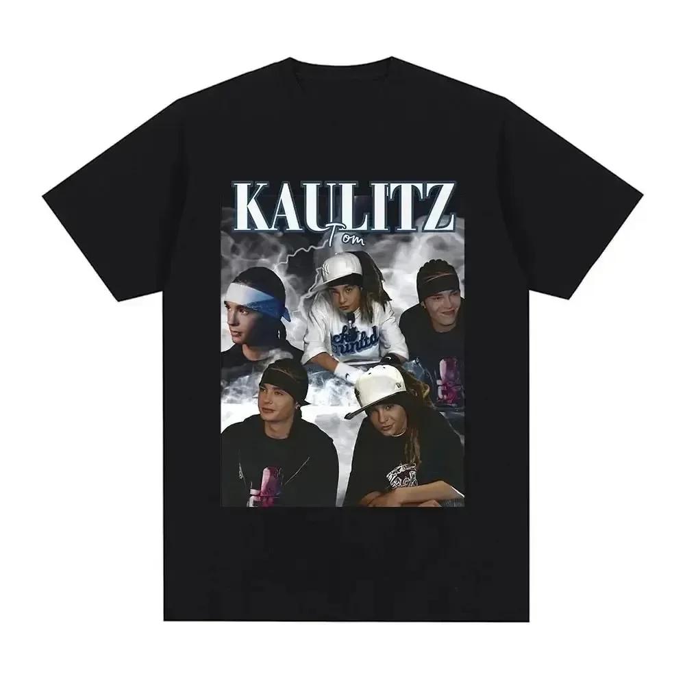 Maglietta Stampata Rock Band Tokio Hotel Kaulitz Tendenza Manica Corta Tee Uomo Donna Hip Hop Streetwear Maglietta Abbigliamento