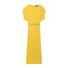 Zbzr Autumn New Women clothes Western Style Fashion With Belt Temperament Midi Dress 8747511