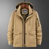 Chaqueta informal holgada de montaña para hombre, de primavera y otoño, funcional, con capucha para exteriores, de manga larga
