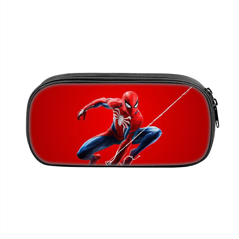 Spider Man Large Capacity Nylon Pencil Case For Students And Kids