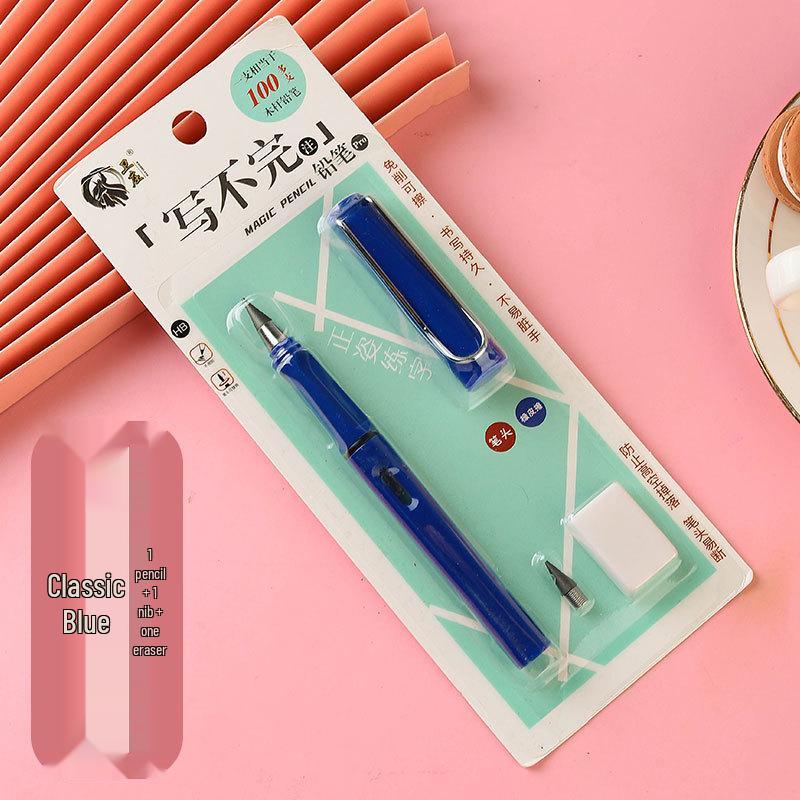 Eternal Black Pencil: Everlasting HB Pencil - No Ink, No Sharpening, Durable Writing & Drawing.