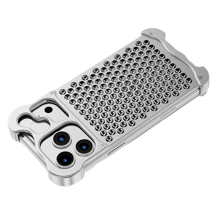 iPhone 17 Pro Max Aluminum Alloy Heat Dissipation Case with Metal Frame (Apple 16 Protection)