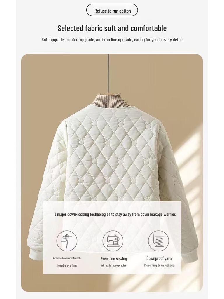 2025 Women's Winter Cotton Jacket: Cold-Proof, Fleece-Lined, Thickened Coat for Warmth and Comfort
