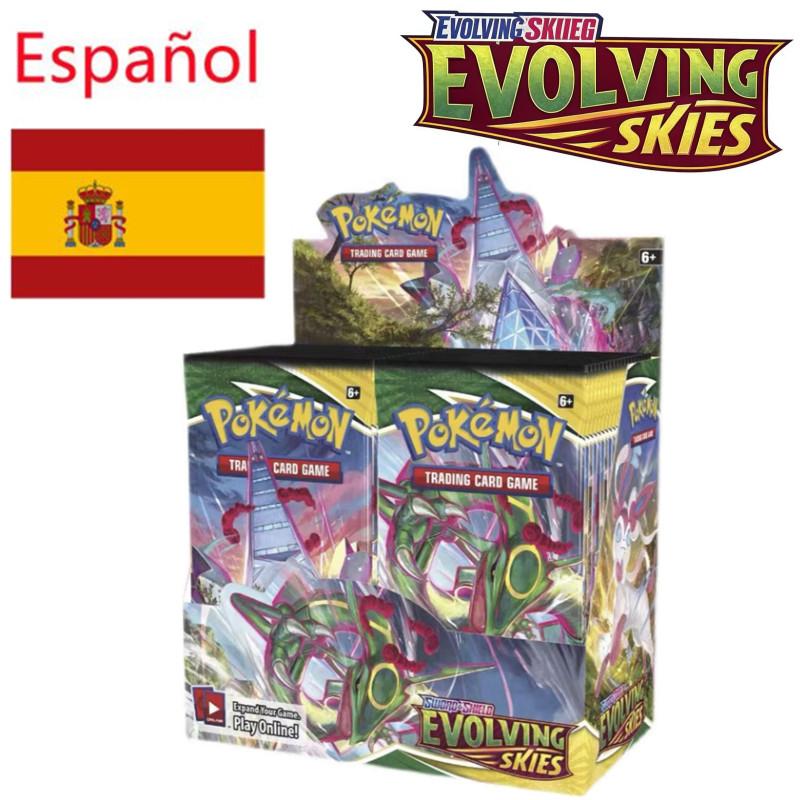 

360Pcs Español Pokémon TCG: Scarlet Violet PHANTASMAL FLAMES Etsncelles Evoving skies 151 Flames Booster Box Pokemon Cards Toys Playsets