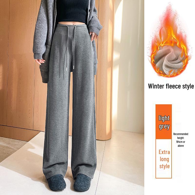 Fleece-Lined Slim-Fit Casual Pants M (50-58kg)