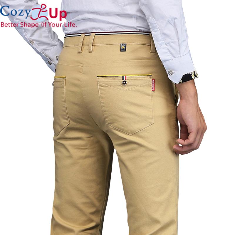Уютные повседневные прямые хлопковые брюки Four Seasons, мужские узкие деловые брюки в корейском стиле 28 хаки