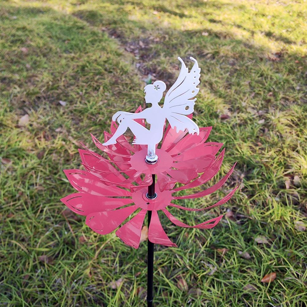 8pcs Alloy Metal Flower Sculpture Metal Stake Garden Yard Decoration Lawn Patio Backyard Decor