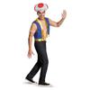 Toad Costume Mario Cosplay Outfit Adult Fancy Dress Vest Hat Set Character Video Game