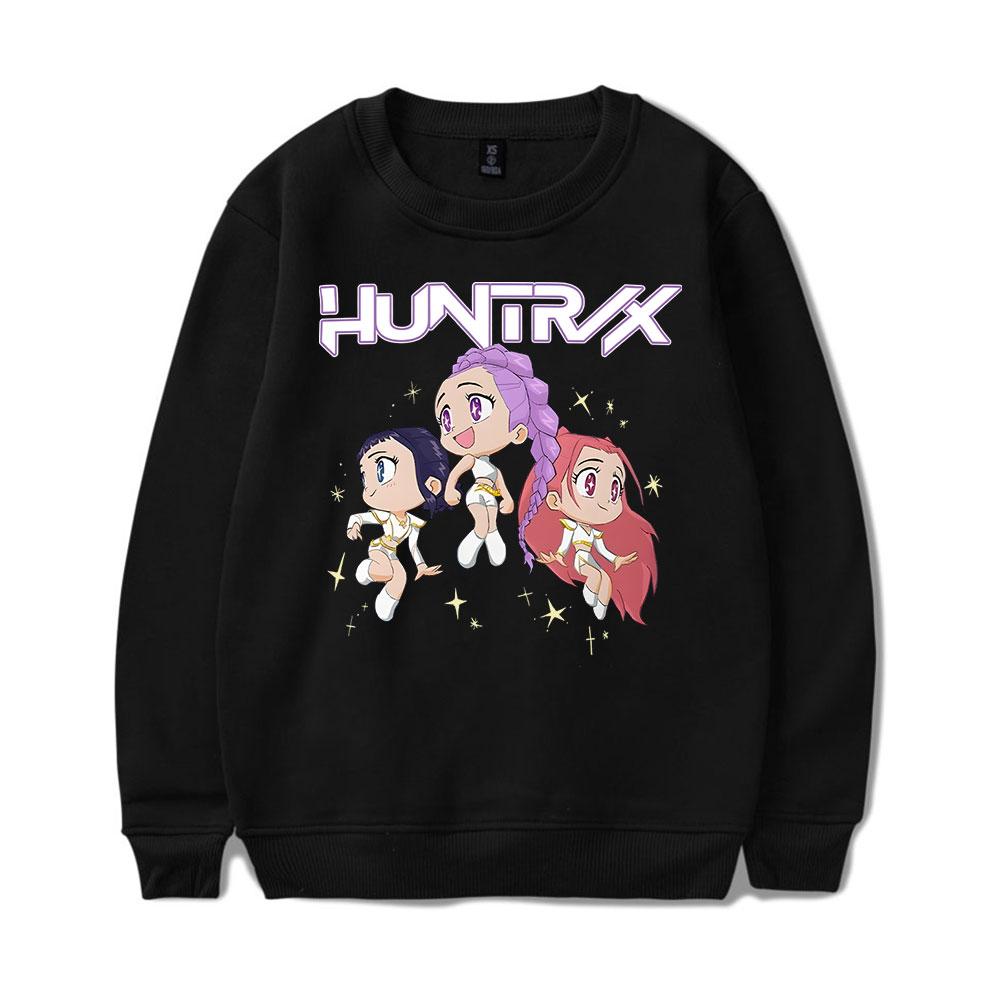 

Новая Мода KPop Охотники на Демонов Мультяшный Свитер с Круглым Вырезом Мужской/Женский Худи Харадзюку Уличная Одежда Толстовки Модные Топы Повседневная Одежда для Подростков XXS чёрный