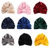 Baby Girls Turban Knot Head Wrap Cute Kids Rabbit Ear Hat Bunny Ear Velvet Cap