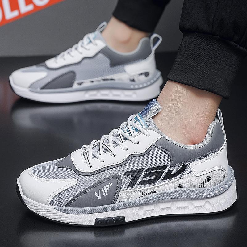 

2025 new men s sports shoes Korean version men s shoes versatile trendy shoes youth breathable mesh casual shoes single shoes 39