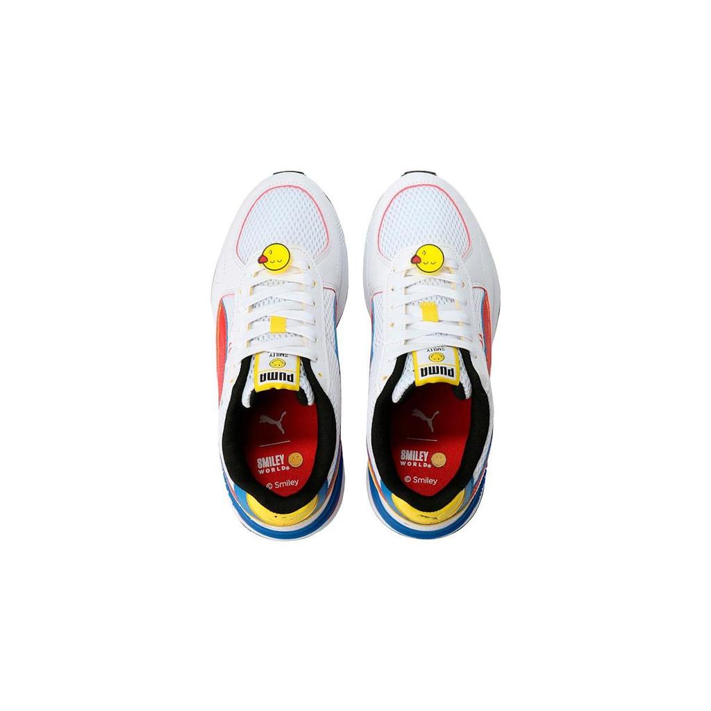 SmileyWorld x Puma Graviton Big Kid Weiß High Risk Red Kinder-Sneaker Vibrant-Yellow Royal 384491-01