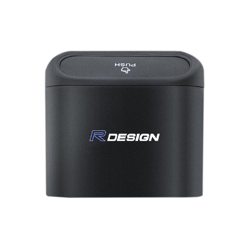 Car Garbage Can Dust Case Trash BinPortable Black Storage Box For Volvo Rdesign V60 V40 XC90 S60 S40 C30 XC60 V50 XC40 S80 EX90