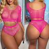 Hot Sexy Shiny Rhinestones Bodysuit Women Sexy Lingerie Fashion Fishnet Tops Porn Bodycon Underwear Erotic Outfits Sexy Set