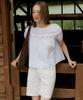 ITOV SEOUL York Shirred Blouse White