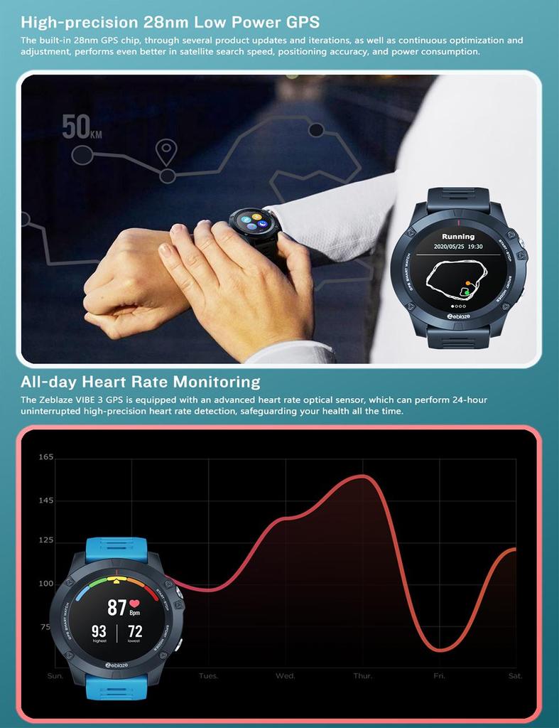 zeblaze vibe 3 gps smartwatch