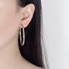 925 Sterling Silver Diamond-Cut Fashion Earrings