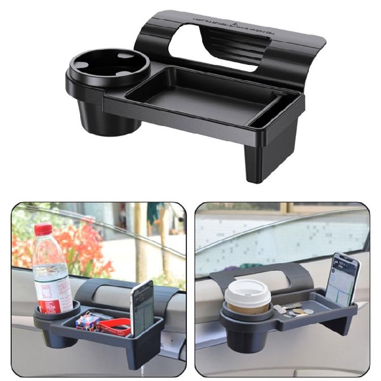 Car Accessories Organizers with Secure Cup Holder and Phone Slot Hanging Storage Bracket Rack for Side Door Convenience