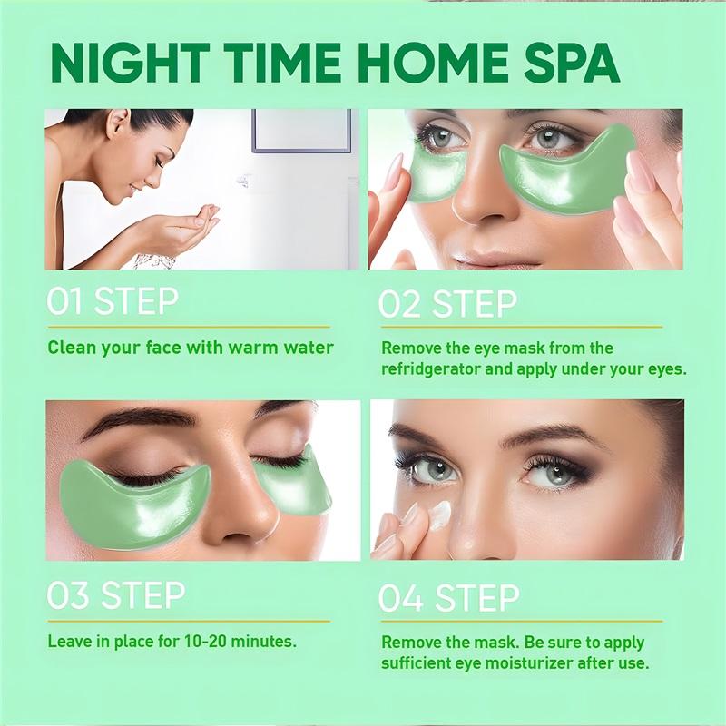 60pcs Seaweed Hyaluronic Acid Eye Masks Collagen Eye Patches for Dark Circle Reduction Facial Care Beauty Skincare Products
