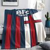 1PC Bologna FC 1909 Patterned Flannel Blanket Suitable For All Seasons for Home Decor Warmth and Comfort Gifts Holiday Present