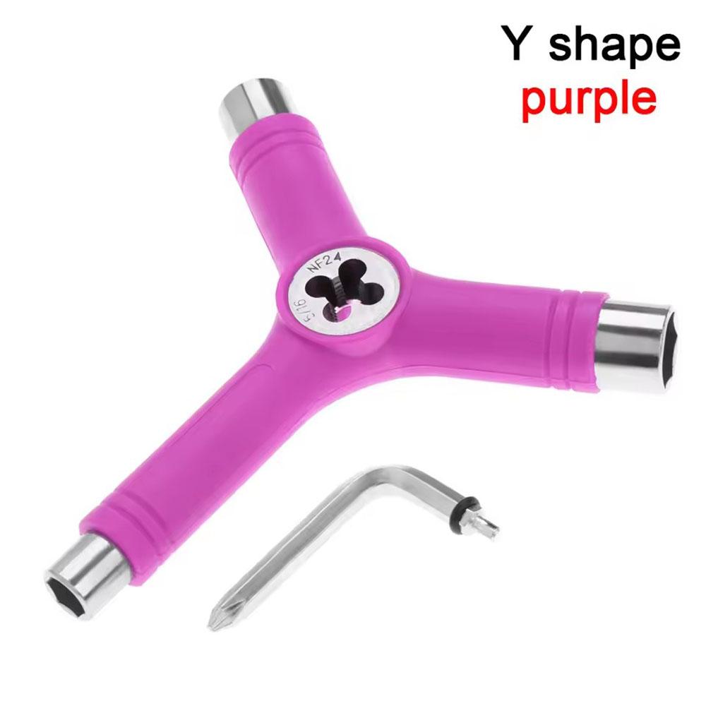 Y-shaped 3-way hexagonal wrench,internal hexagonal wrench for outdoor camping, cycling, bicycle maintenance repair tool фиолетовый