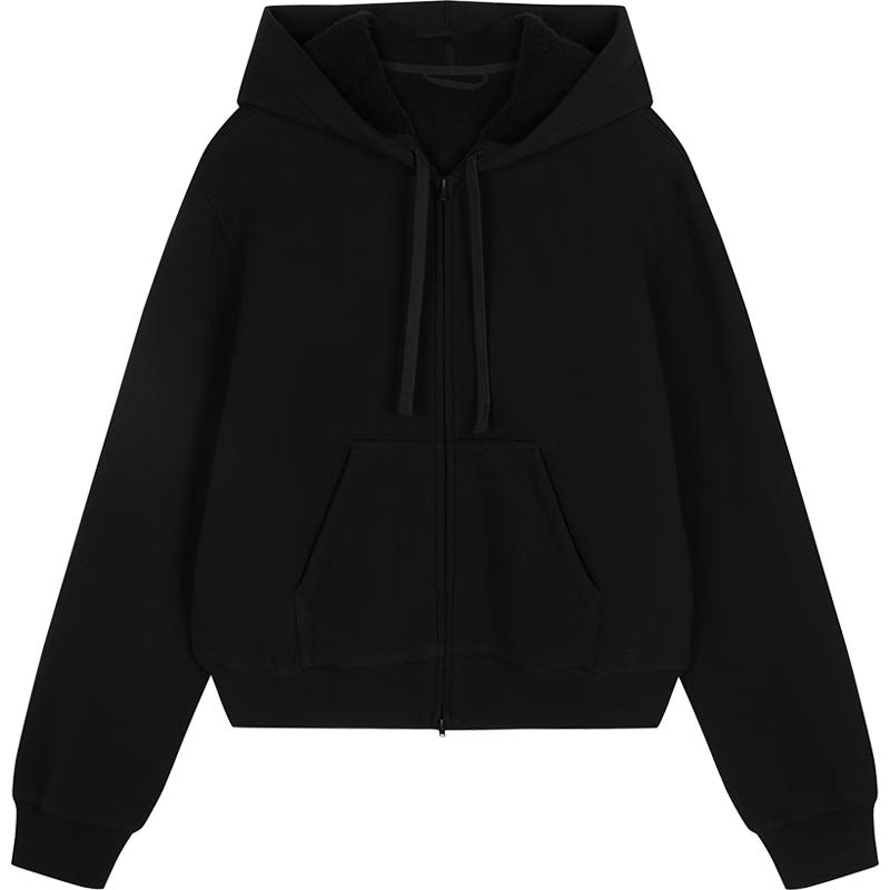 JNBY Women's Winter Hooded Loose-Fit Wool Blend Sweatshirt