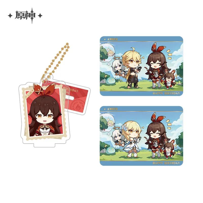 

Sunsyea Genshin Impact Official Merch miHoYo Original Authentic LYXJQ Series Acrylic Stand Collection Card Set Klee янтарь
