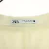 Unused ZARA Cotton Long Sleeve Thin Tailored Jacket 48 White Women Used